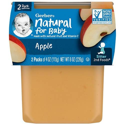 Gerber Baby Food Applesauce - 4.0 oz x 2 pack
