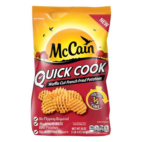 Mccain Quick Cook Waffle Cut Potato Fries (20 oz)