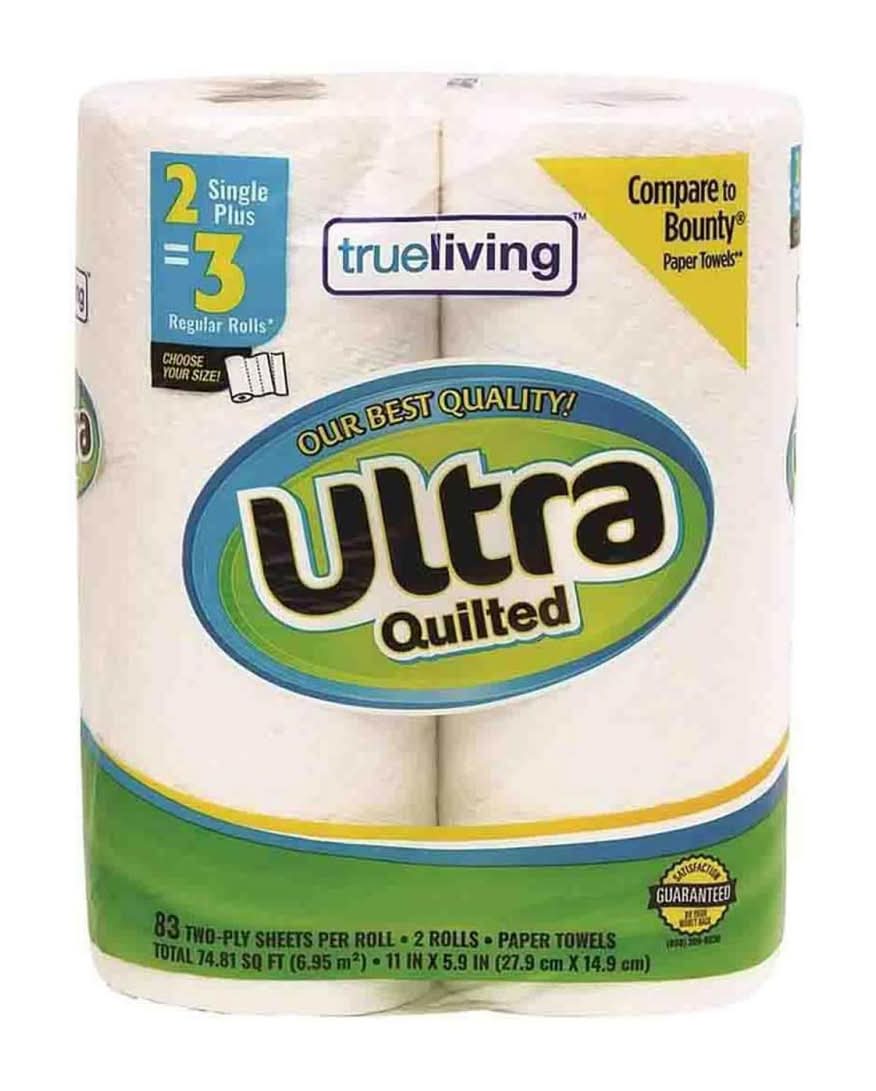Trueliving Ultra Quilted Paper Towels 2 Ct
