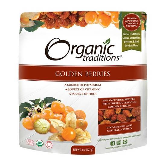 Organic Traditions Golden Inca Berries Organic (8oz)