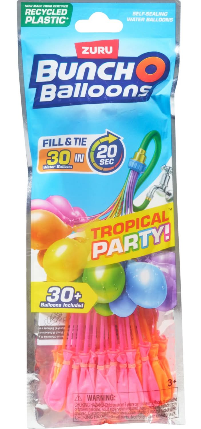Bunch O Balloons Tropical Party Water Balloons 3+