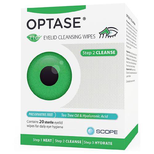 Optase Lid Wipes Tea Tree Oil - 20.0 ea