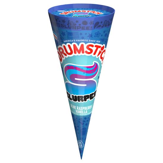 Drumstick Slurpee Cone Ice Cream (blue raspberry, vanilla)