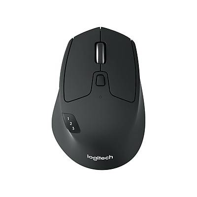 Logitech M720 Triathlon Multi-Device Wireless Mouse Black Gray