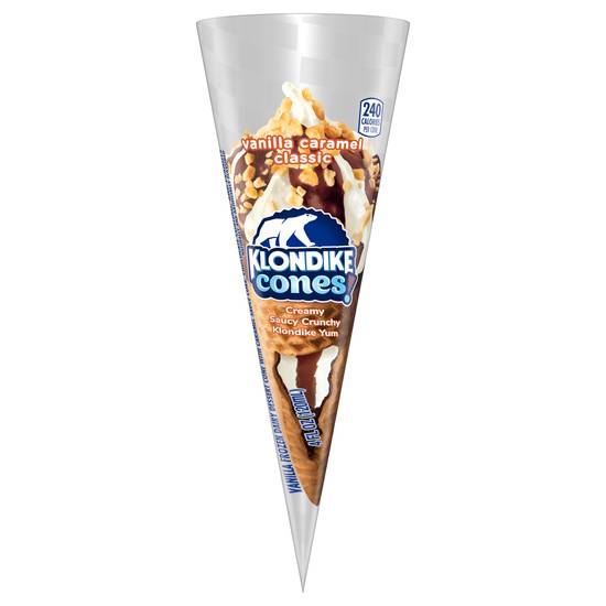 Klondike Frozen Dairy Dessert Cone (vanilla, caramel)