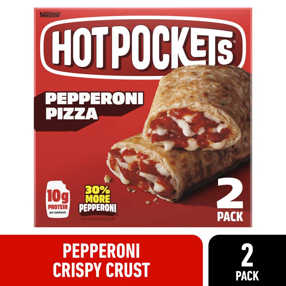 Hot Pockets Crispy Crust Pepperoni Pizza (9 oz, 2 ct)