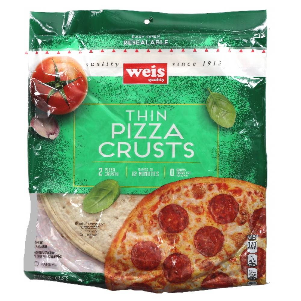 Weis Quality Thin Pizza Crusts 2 Pack