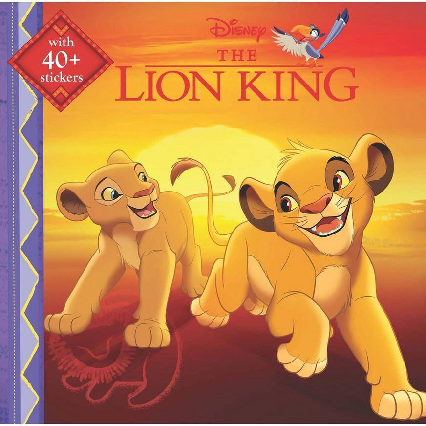 The Lion King Paperback Book with Stickers - Disney Classic 8 x 8