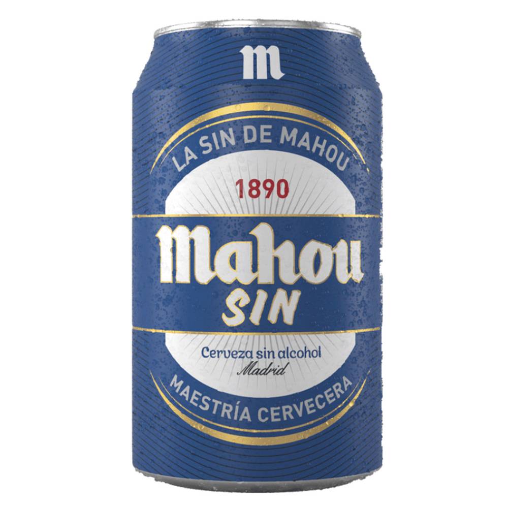 Mahou cerveza sin (lata 330 ml)