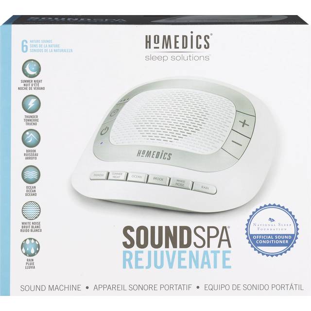 Homedics Sleep Solutions Soundspa Rejuvenate Sound Machine, White