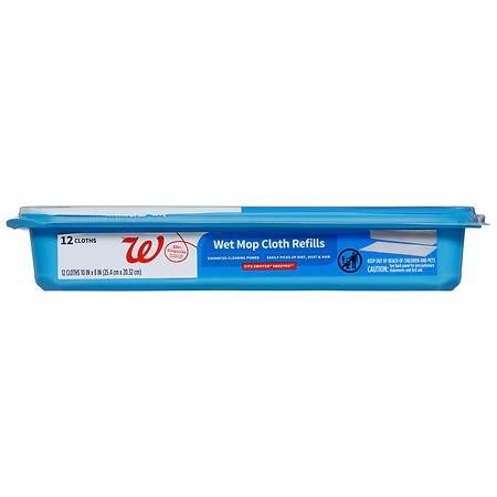 Walgreens Wet Mop Cloth Refills (12 ct) (10"x 8")