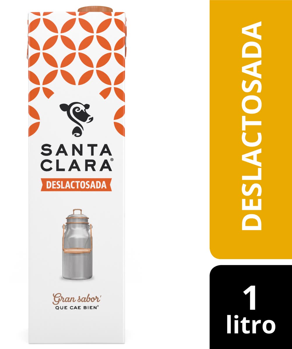 Santa Clara · Leche 100% de vaca semidescremada deslactosada (1 L)