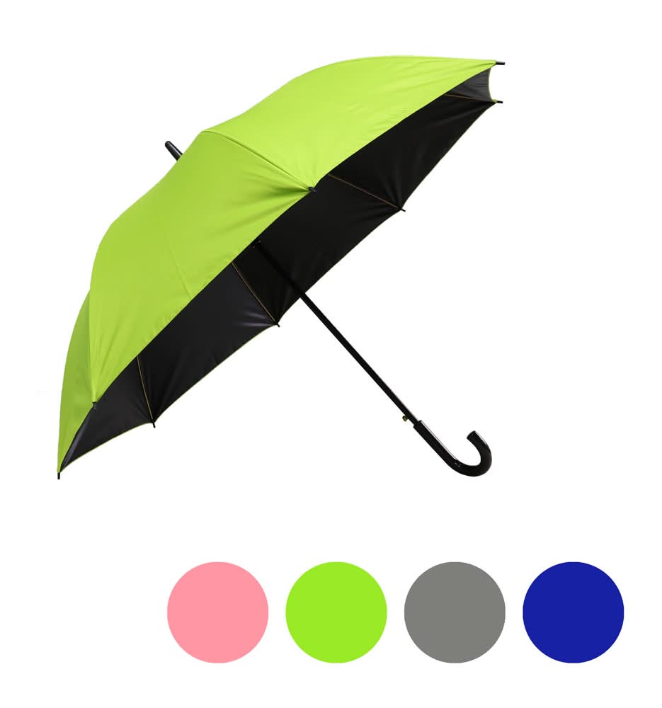 大傘面黑膠防風直骨傘Se1005s