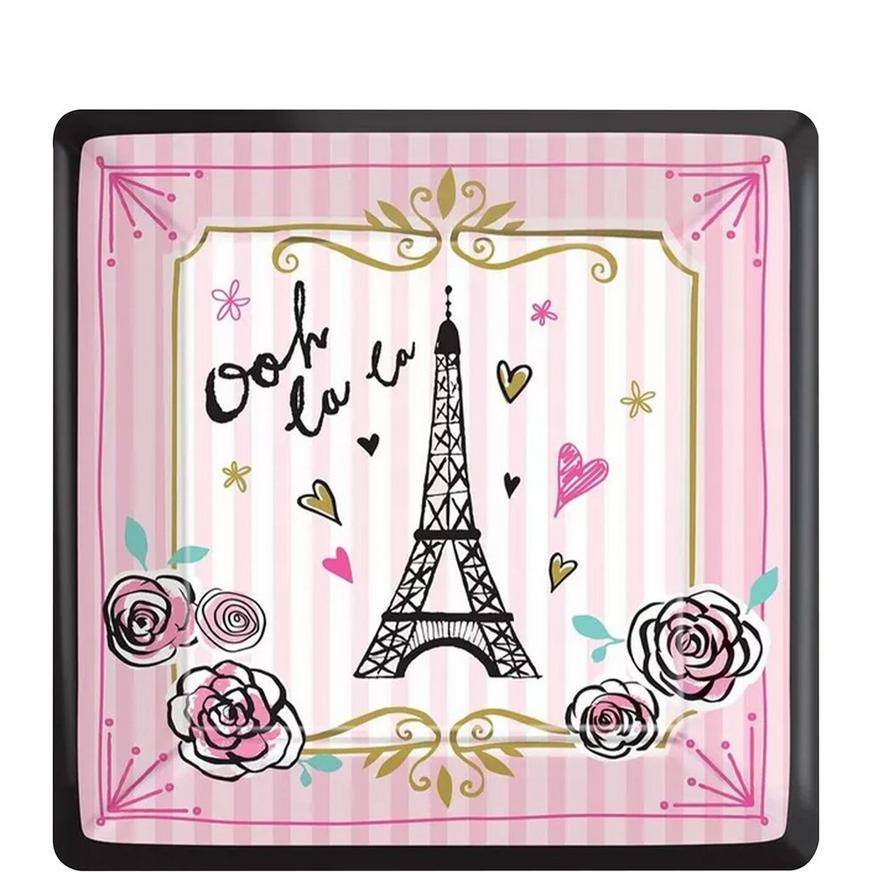 A Day in Paris Dessert Plates 8ct