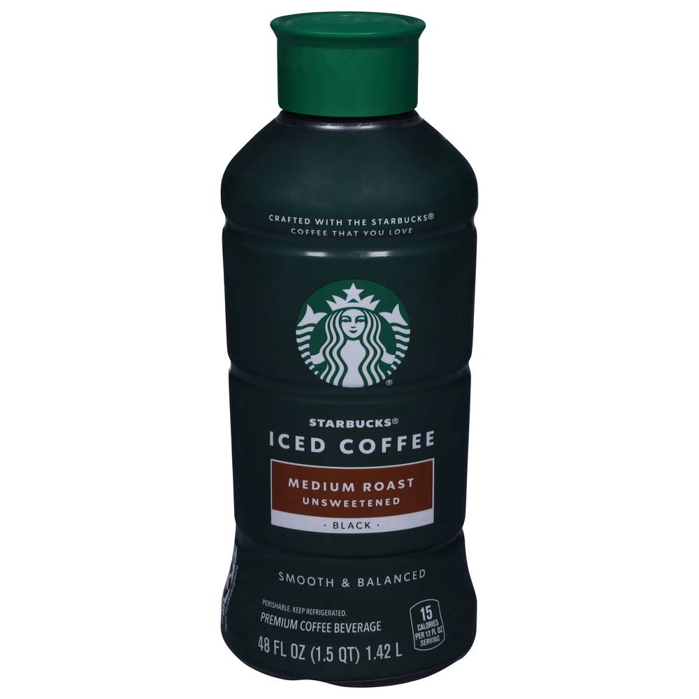 Starbucks Unsweetened Medium Roast Iced Coffee (48 fl oz)