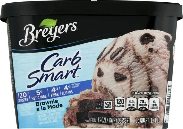 Breyers Carb Smart Brownie a La Mode Ice Cream (1.5 quart)