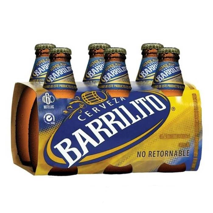 Barrilito cerveza lager estilo pilsner (6 pack, 325 ml)