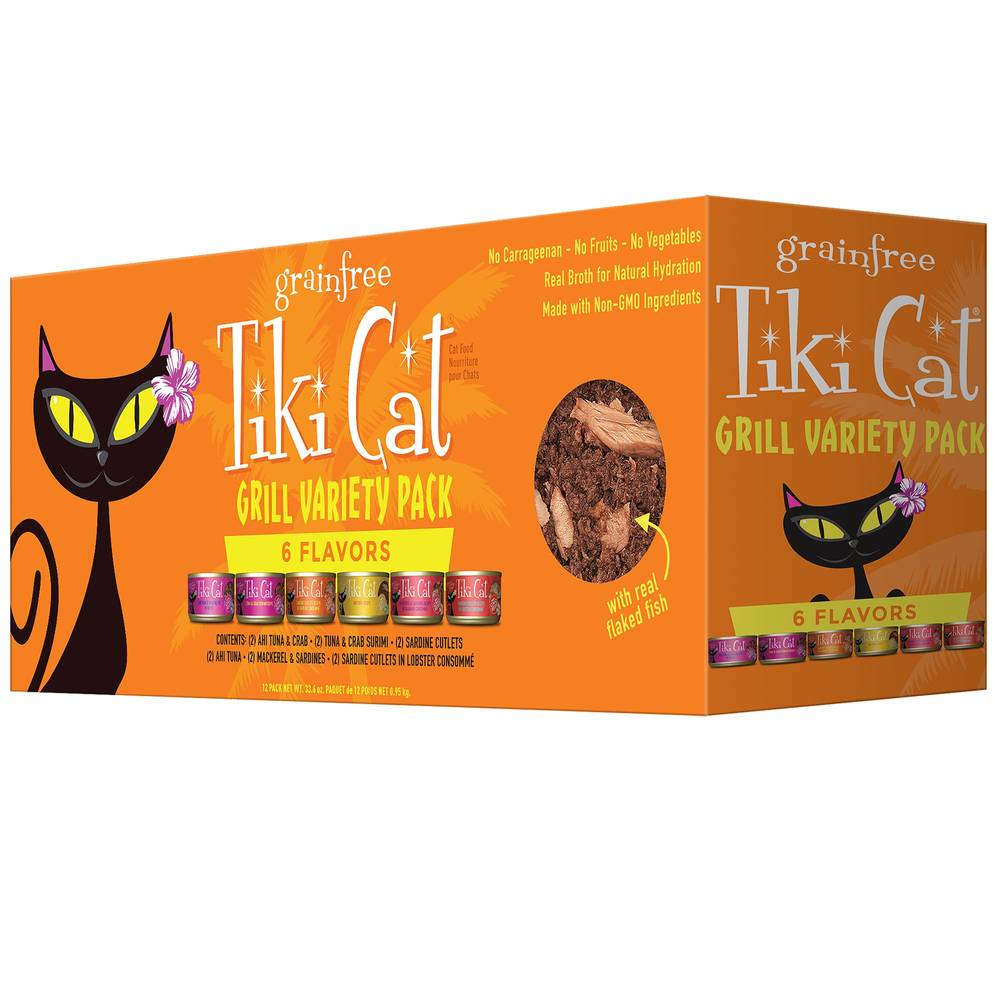 Tiki Cat Grill Cat Food, Assorted (79.3 g, 12 ct)