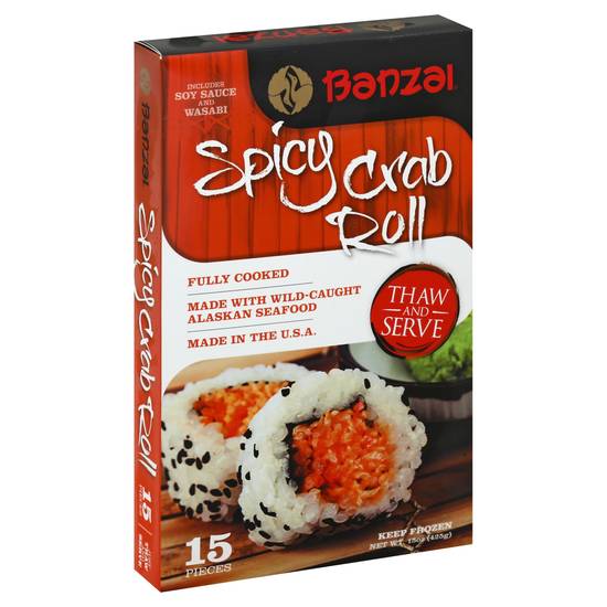 Banzai Spicy Crab Sushi Roll (15 ct)