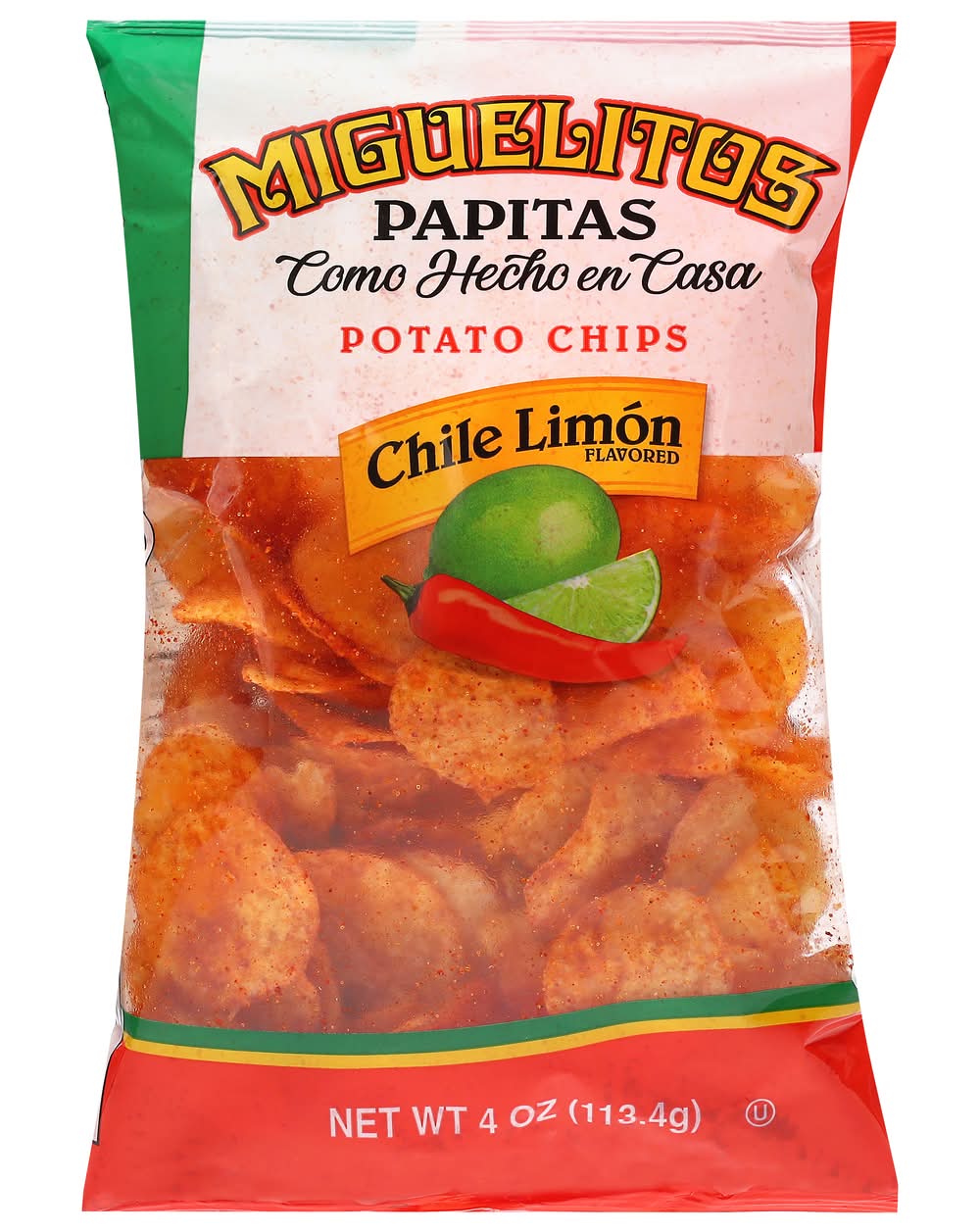 Miguelitos Chile Limon Potato Chips (4 oz)
