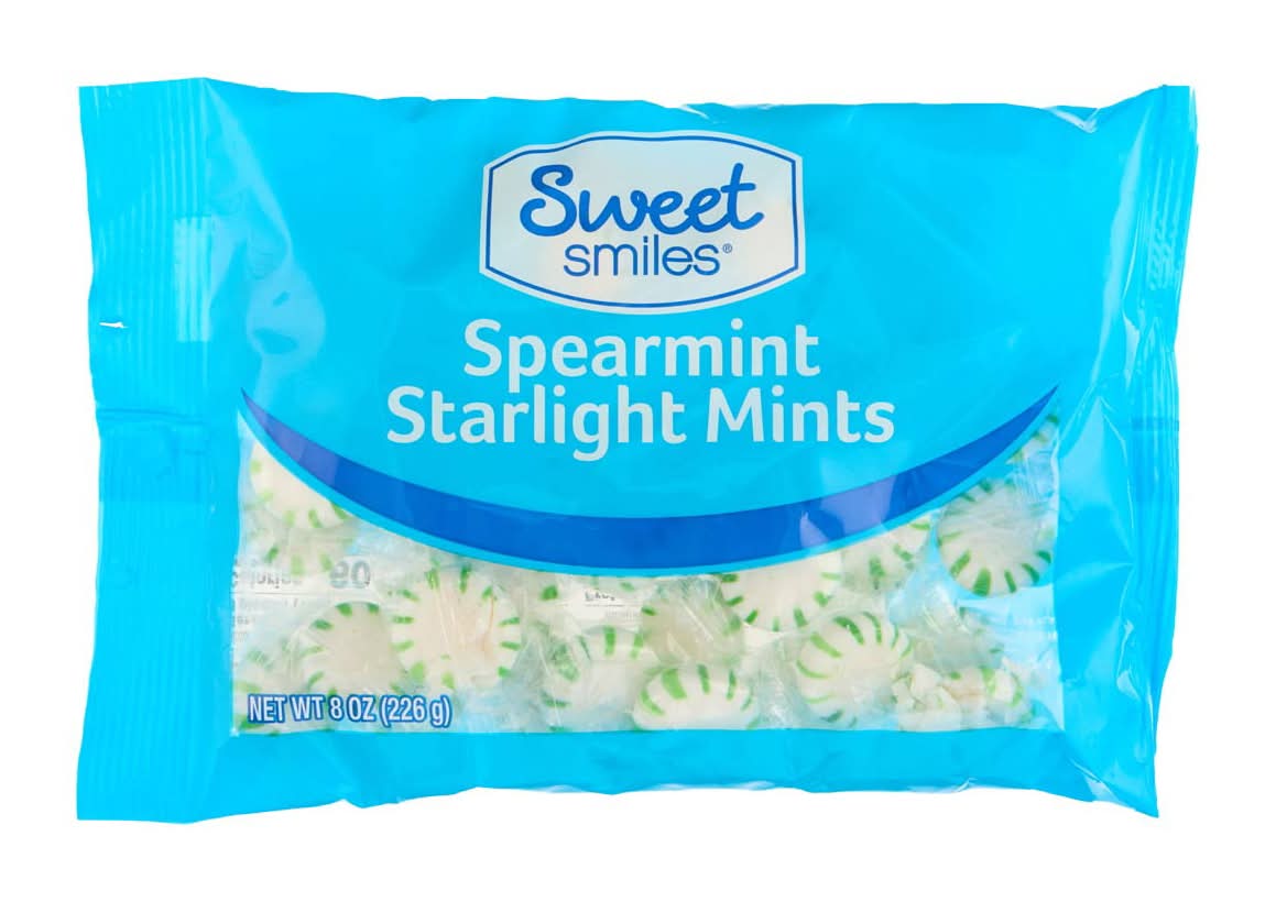 Sweet Smiles Spearmint Starlight Mints 10 Oz