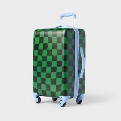 Cat & Jack Kids' Hardside Carry on Spinner Suitcase, Green