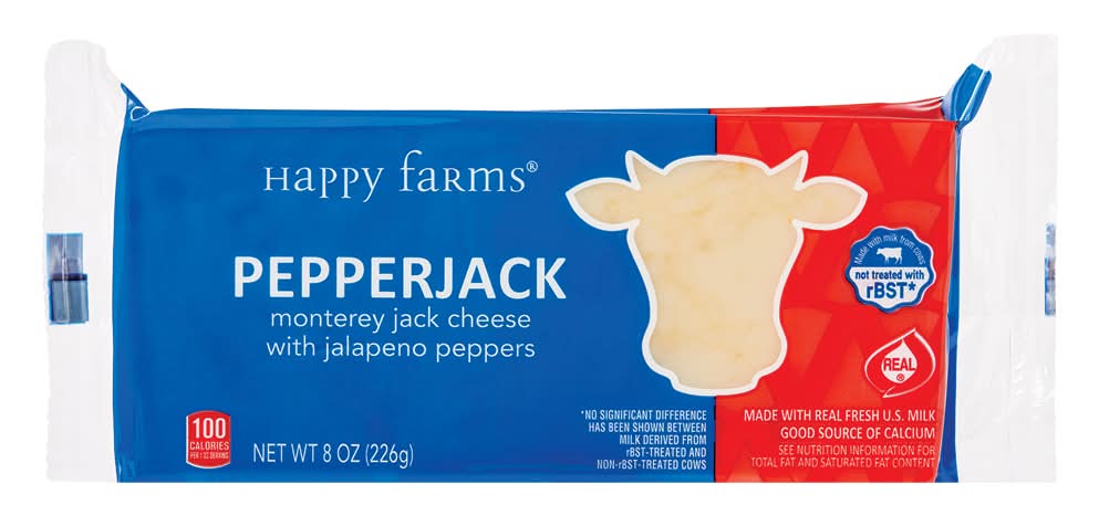 Happy Farms Pepper Jack Cheese Block (8 oz)