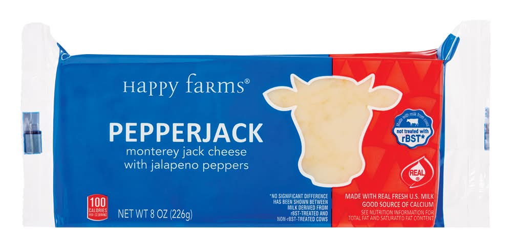 Happy Farms Pepper Jack Cheese Block (8 oz)