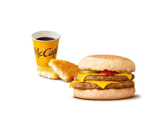 ダブチソーセージマフィンセット Double Cheese Sausage McMuffin Set