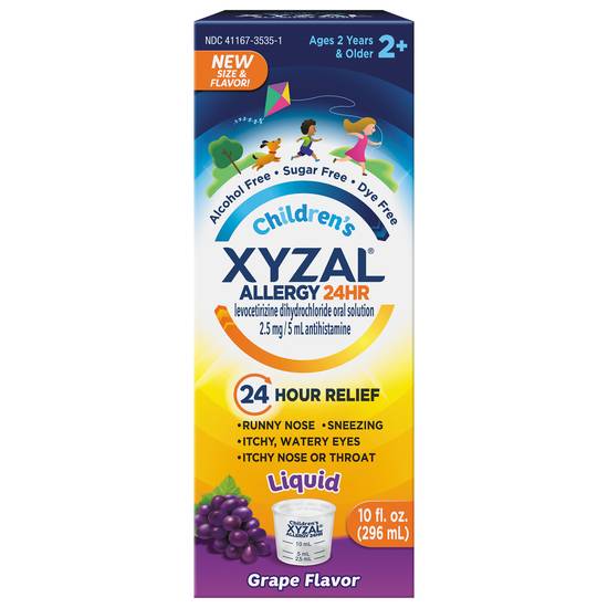 Xyzal Children's Oral Solution Grape Allergy
