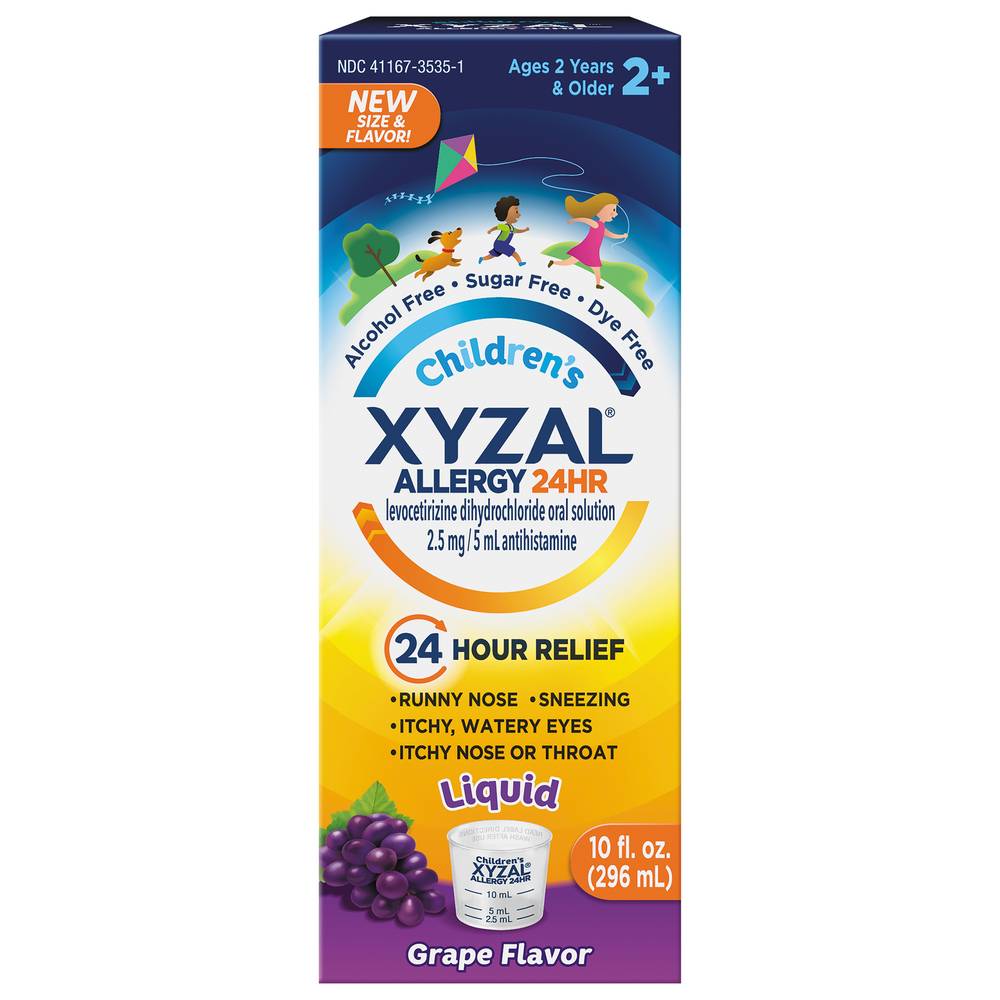 Xyzal Children's Oral Solution Grape Allergy (10 fl oz)