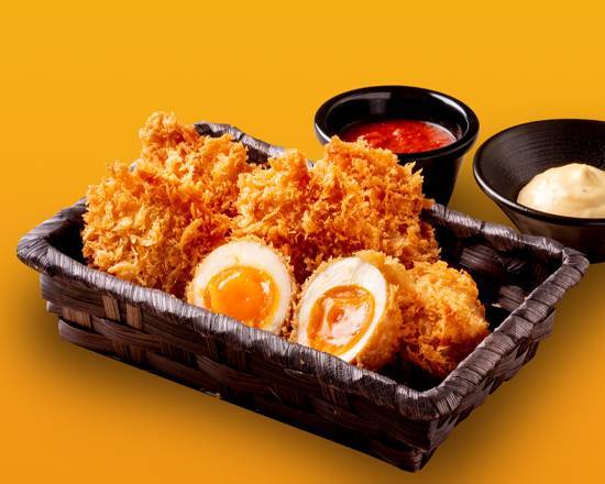 サクサクミニチ��キン＆味玉フライ Mini Chicken &  Egg Fri