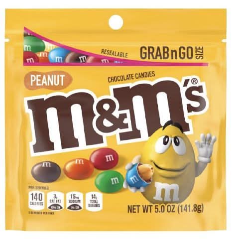 M&M's Peanut Grab & Go Bag 5oz