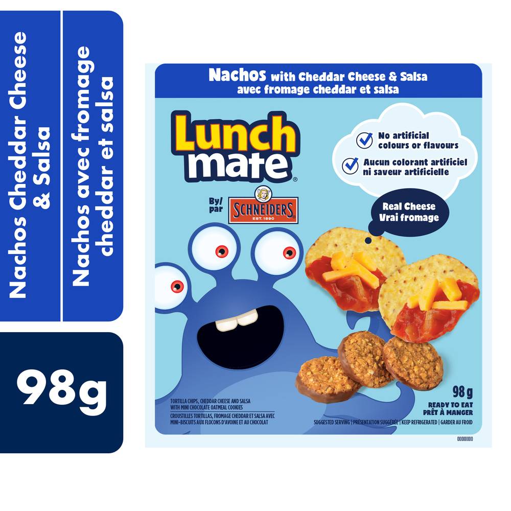 Schneiders Lunch Mate Nachos, Cheddar Cheese & Salsa Kit (98 g)