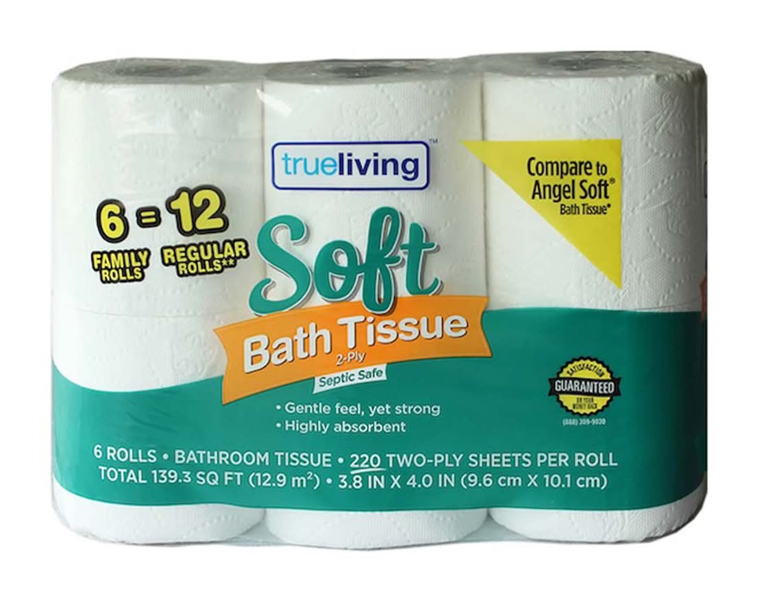 Trueliving Soft 2-Ply Bath Tissue 6 Ct