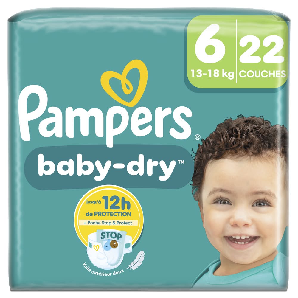 Pampers - Baby dry couches jetables 13 à 18 kg, 6 (22)