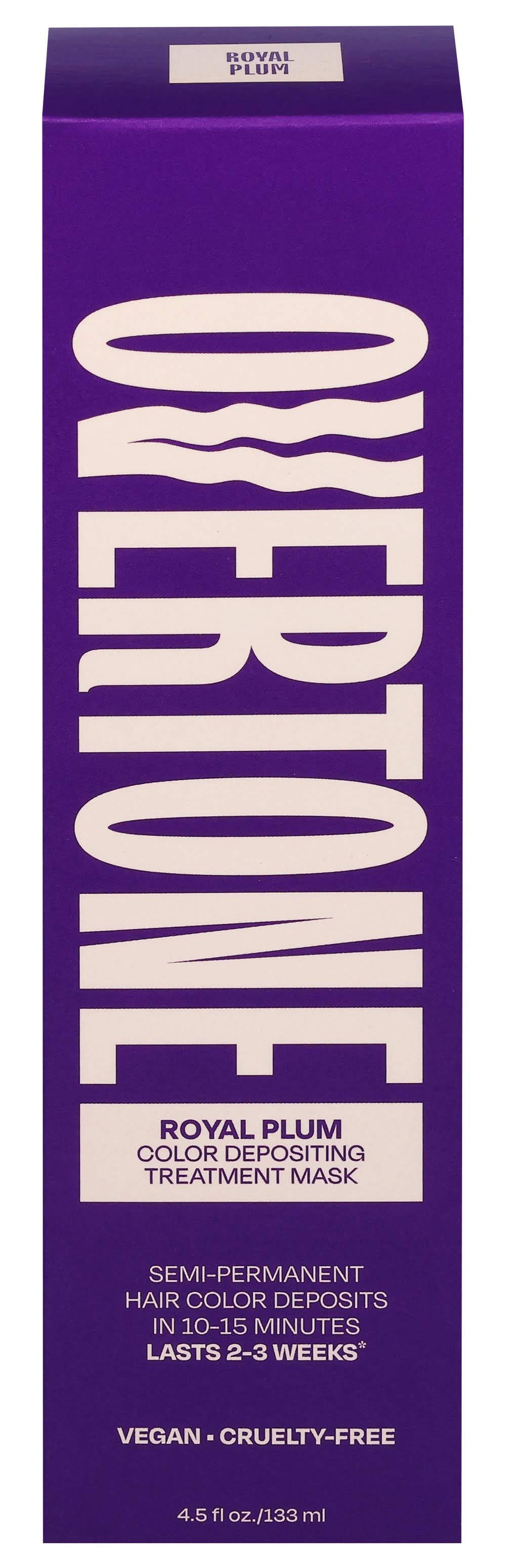 Overtone Semi-Permanent Color Depositing Treatment Hair Mask, Royal Plum (4.5 oz)