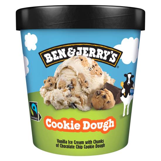 Ben & Jerry's Vanilla, Ice Cream Cookie Dough (465ml)