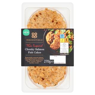 Co-op Irresistible Thai Inspired Chunky Salmon Fish Cakes (270g)