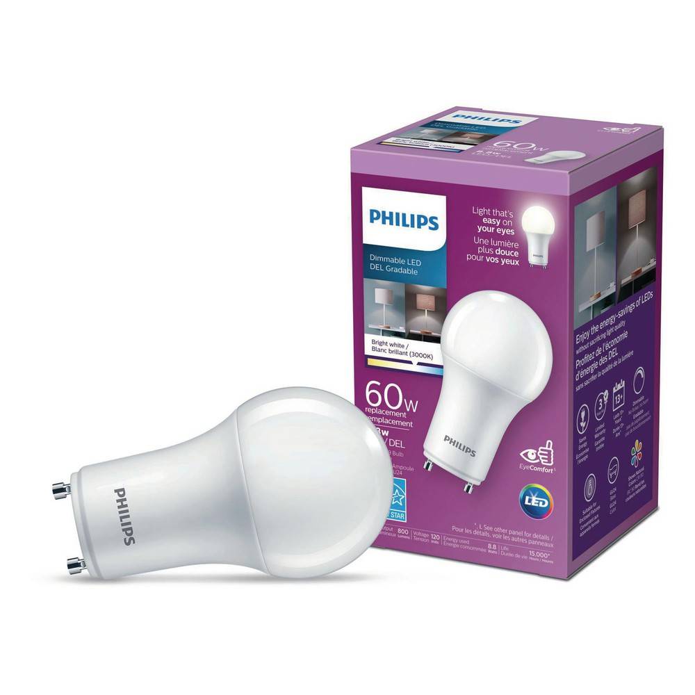 Philips Led Bright White Bulb Gu24 8.8w Delivery Near Me Order Online