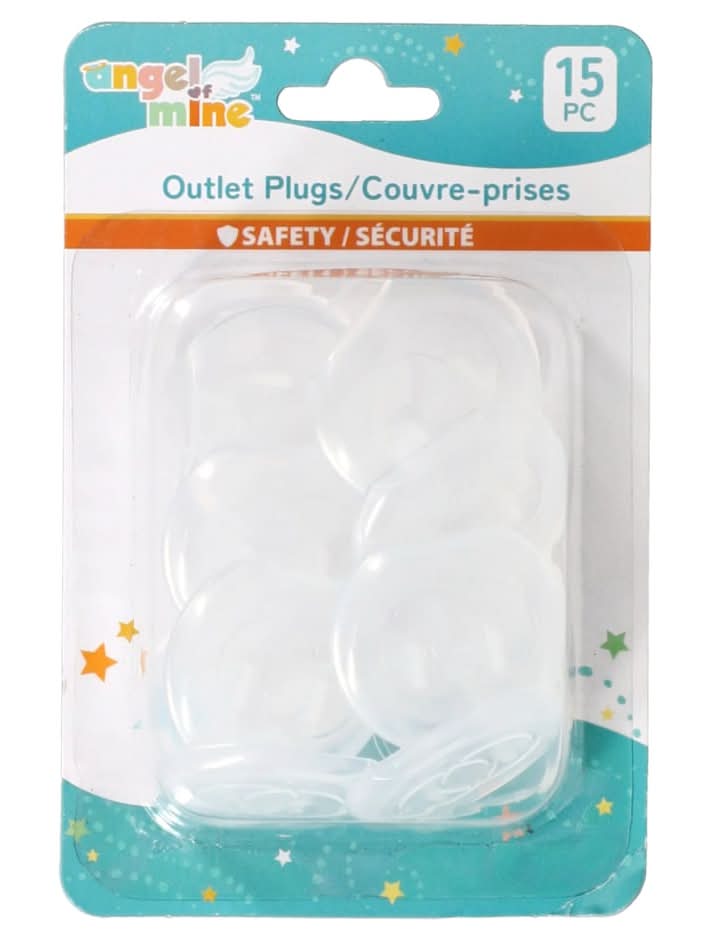 Angel Of Mine Safety Outlet Plug Covers (15 ct)