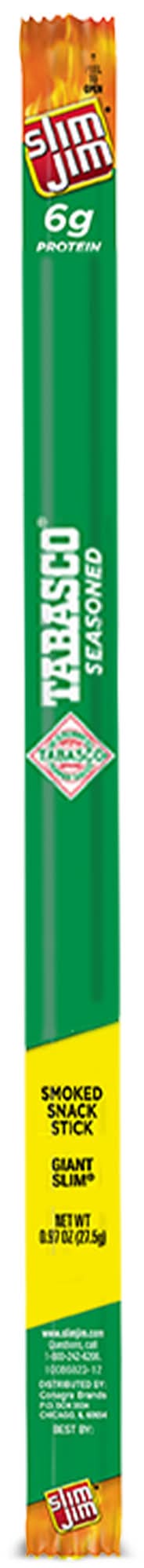 Slim Jim Giant Smoked Meat Stick, Tabasco (0.97 oz)