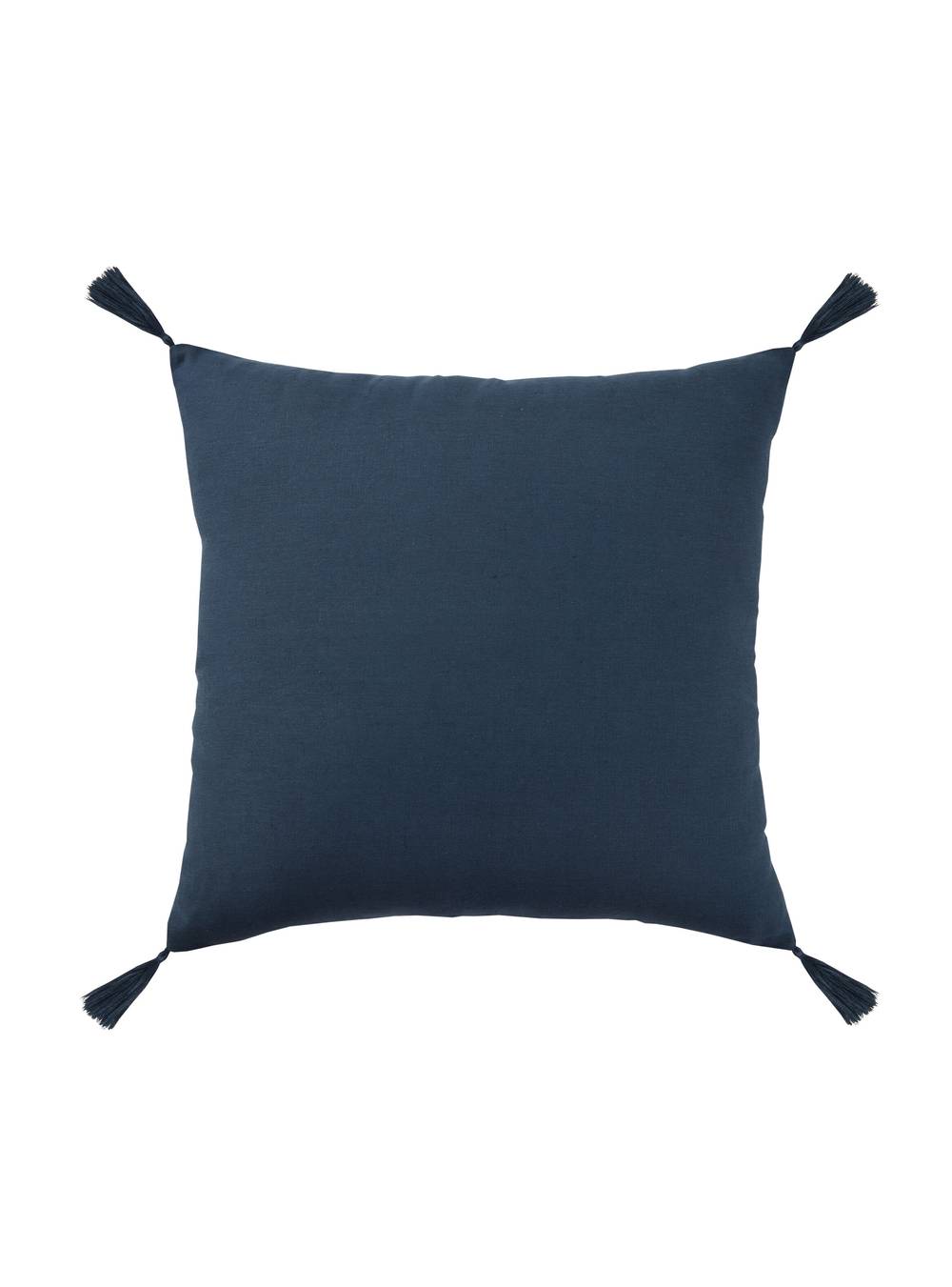 Alaniz home cojín lino 50 x 50 cm (color: azul marino)