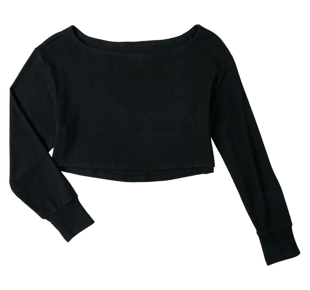 Crane Black Yoga Top - S