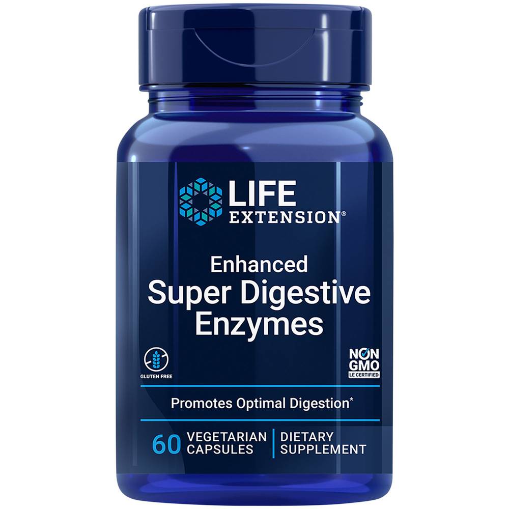 Life Extension Enhanced Super Digestive Enzymes Vegetarian Capsules