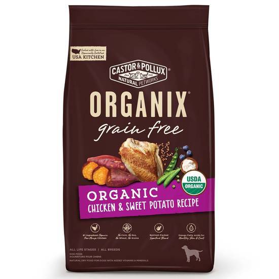 Castor & Pollux Organix Grain Free Organic Chicken & Sweet Potato Recipe Dry Dog Food (10 lbs)