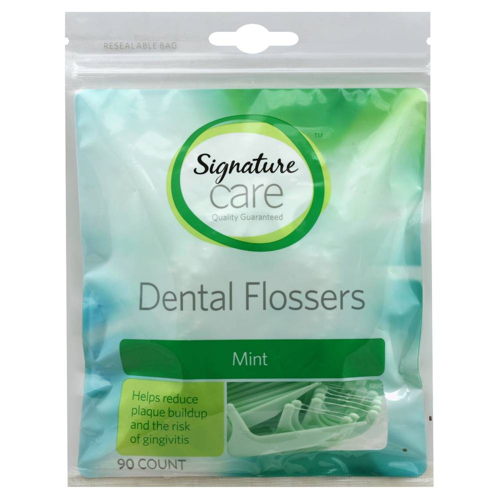 Signature Care Mint Dental Flossers (90 ct)