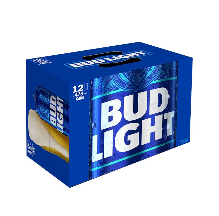 Bud Light  (12 Cans, 473ml)