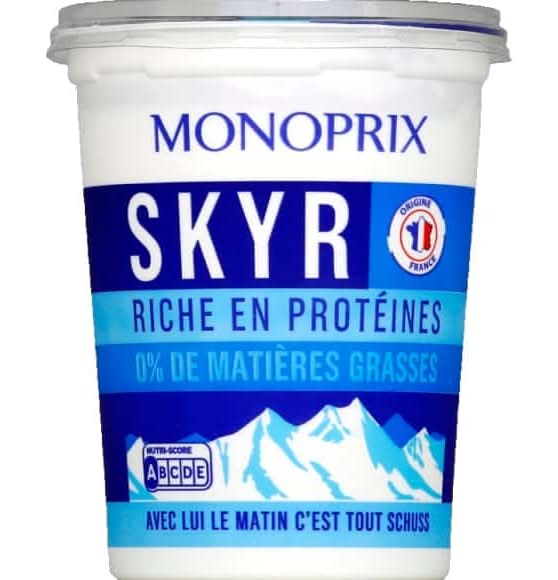Monoprix - Skyr yaourt égoutté à l'islandaise 0% mg (450g)