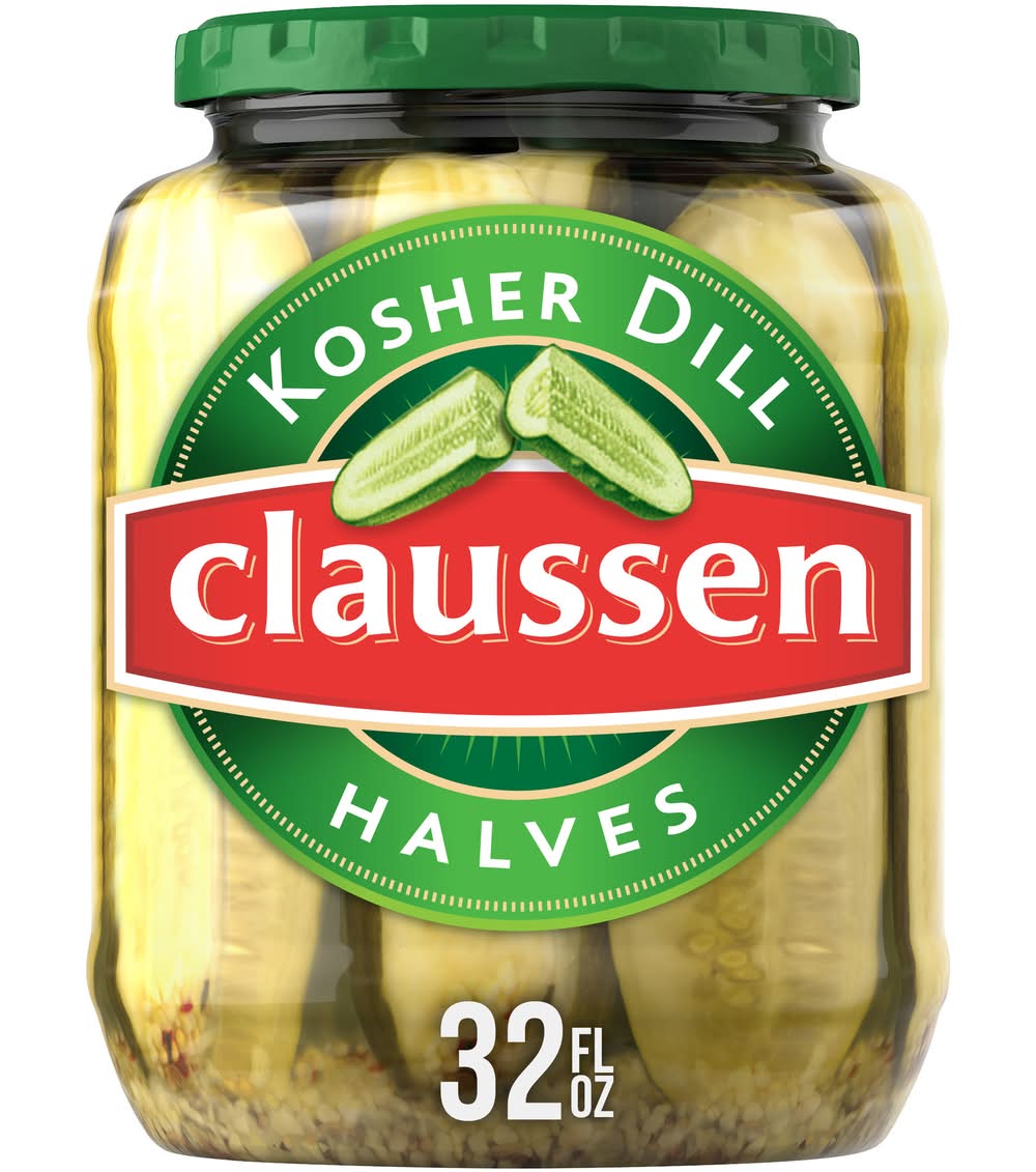 Claussen Kosher Dill Pickle Halves (32 fl oz)